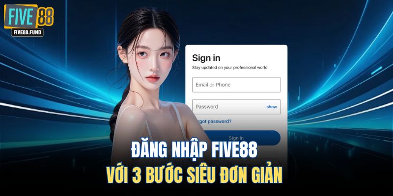 Đăng nhập FIVE88 với 3 bước siêu đơn giản